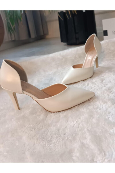 LOTUS Sivri Burun Sedef Stiletto 8CM Gelin Ayakkabısı - 2