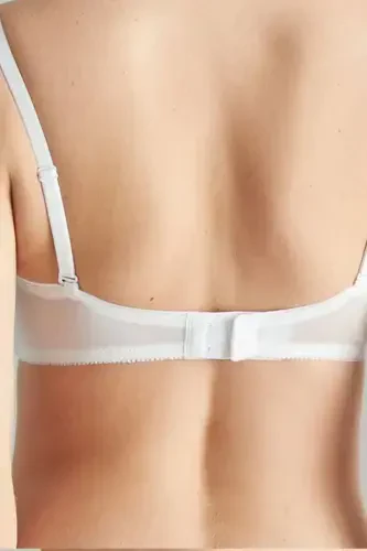 Lotus Unpadded Bra-White - 3