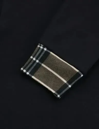 Lotusmile Ayollarning uzun qisma kapüşonli tunika toplamlari tugmachali swing pullover Hoodie sviterlar - 4