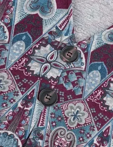 Lotusmile Women's Long Sleeve Hooded Tunic Tops Button Swing Pullover Hoodie Sweatshirts - 4