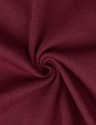 Lotusmile Women's Long Sleeve Hooded Tunic Tops Button Swing Pullover Hoodie Sweatshirts - 5