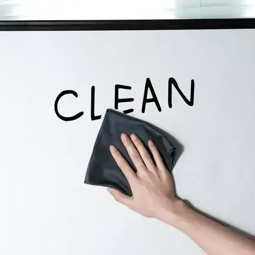 loukin 2 Pack Whiteboard Cleaning Cloth, Dry Erase Cleaning Cloth for Classroom, Home and Office Use, Reusable and Washable, Grey, 12