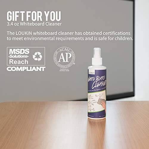 loukin 4 Pack Magnetic Whiteboard Cleaning Cloth, Dry Erase Cleaning Cloth for Classroom, Home and Office Use, Reusable & Washable, Gray, 12