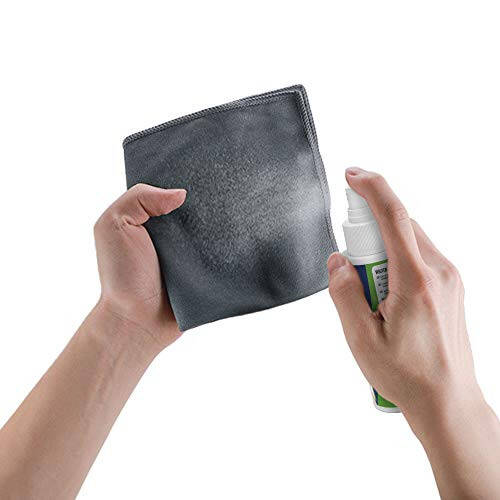 loukin 4 Pack Magnetic Whiteboard Cleaning Cloth, Dry Erase Cleaning Cloth for Classroom, Home and Office Use, Reusable & Washable, Gray, 12