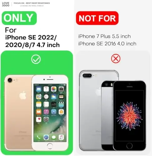 LOVE 3000 Back Glass Replacement for iPhone SE Creamy Yellow | Glass Back Replacement, Soft Microfiber Lining, Support Wireless Charge, Slim Shockproof Protective Case for iPhone SE - 6