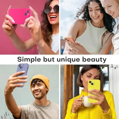 LOVE 3000 Compatible with iPhone 15 Case, [Smooth Silicone Full Coverage Camera] [8ft Drop Protection], Soft Microfiber Lining Full Body Protective Case for iPhone 15 6.1 inch - Lavender Grey - 2