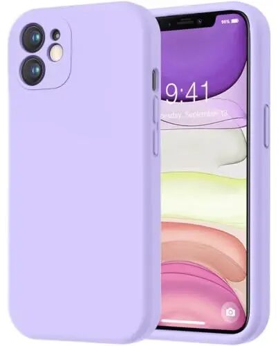 LOVE 3000 Designed for iPhone 11 Case Premium Silicone, Light Purple | Full Camera Protection, Soft Microfiber Lining, Support Wireless Charge, Slim Shockproof Protective Case for iPhone 11 - LOVE 3000