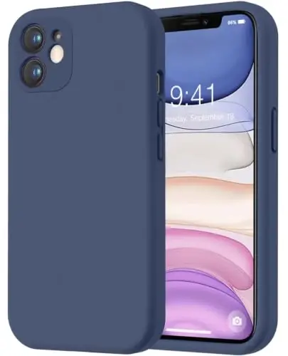 LOVE 3000 Designed for iPhone 11 Case Premium Silicone, Navy Blue | Full Camera Protection, Soft Microfiber Lining, Support Wireless Charge, Slim Shockproof Protective Case for iPhone 11 - 1