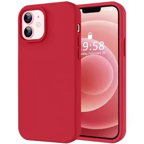 LOVE 3000 Designed for iPhone 12 Case/iPhone 12 Pro Case, Premium Silicone with [Soft Anti-Scratch Microfiber Lining] Shockproof Protective Phone Case for Men Women Girls 6.1