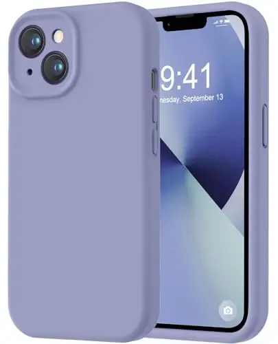 LOVE 3000 Designed for iPhone 13 Case, Premium Silicone with [Camera Protection] [Soft Anti-Scratch Microfiber Lining] Shockproof Protective Case for iPhone 13 Women Men Girls 6.1