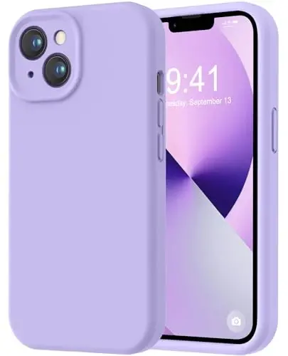 LOVE 3000 Designed for iPhone 13 Case, Premium Silicone with [Camera Protection] [Soft Anti-Scratch Microfiber Lining] Shockproof Protective Phone Case for iPhone 13 Women Men Girls 6.1