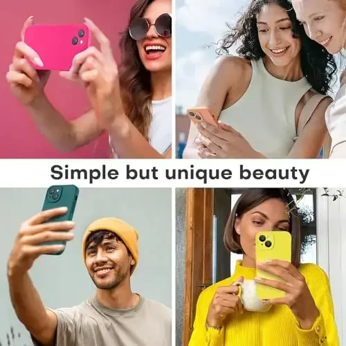 LOVE 3000 Designed for iPhone 13 Case, Premium Silicone with [Camera Protection] [Soft Anti-Scratch Microfiber Lining] Shockproof Protective Phone Case for iPhone 13 Women Men Girls 6.1