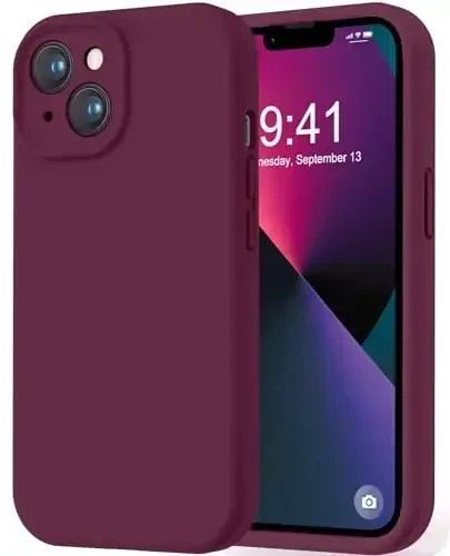 LOVE 3000 Designed for iPhone 13 Case, Premium Silicone with [Camera Protection] [Soft Anti-Scratch Microfiber Lining] Shockproof Protective Phone Case for iPhone 13 Women Men Girls 6.1