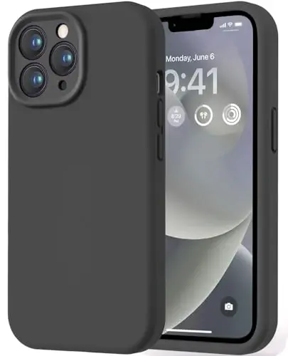 LOVE 3000 Designed for iPhone 13 Pro Max Case, Premium Silicone with [Soft Anti-Scratch Microfiber Lining] Shockproof Protective Phone Case for Men Women Girls 6.7