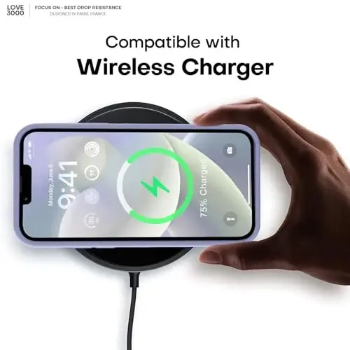 LOVE 3000 Designed for iPhone 13 Pro Max Case, Premium Silicone with [Soft Anti-Scratch Microfiber Lining] Shockproof Protective Phone Case for Men Women Girls 6.7