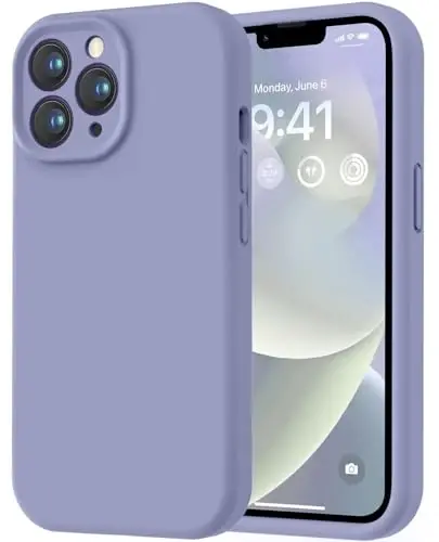 LOVE 3000 Designed for iPhone 13 Pro Max Case, Premium Silicone with [Soft Anti-Scratch Microfiber Lining] Shockproof Protective Phone Case for Men Women Girls 6.7