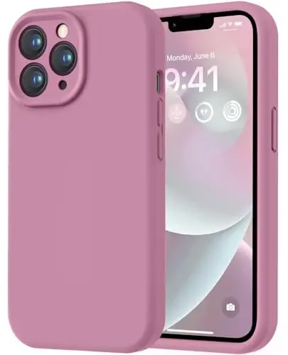 LOVE 3000 Designed for iPhone 13 Pro Max Case, Premium Silicone with [Soft Anti-Scratch Microfiber Lining] Shockproof Protective Phone Case for Men Women Girls 6.7