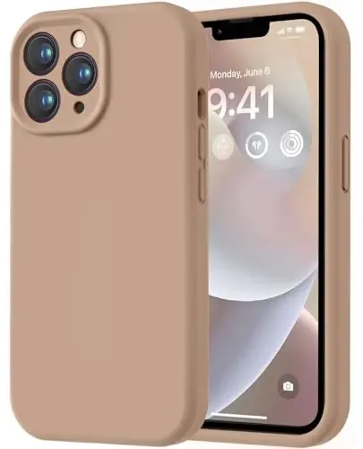 LOVE 3000 Designed for iPhone 13 Pro Max Case, Premium Silicone with [Soft Anti-Scratch Microfiber Lining] Shockproof Protective Phone Case for Men Women Girls 6.7