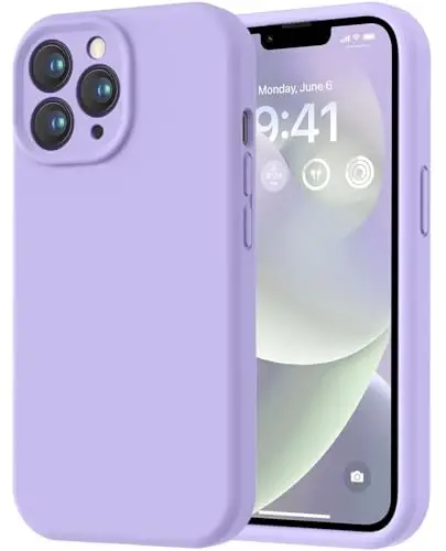 LOVE 3000 Designed for iPhone 13 Pro Max Case, Premium Silicone with [Soft Anti-Scratch Microfiber Lining] Shockproof Protective Phone Case for Men Women Girls 6.7