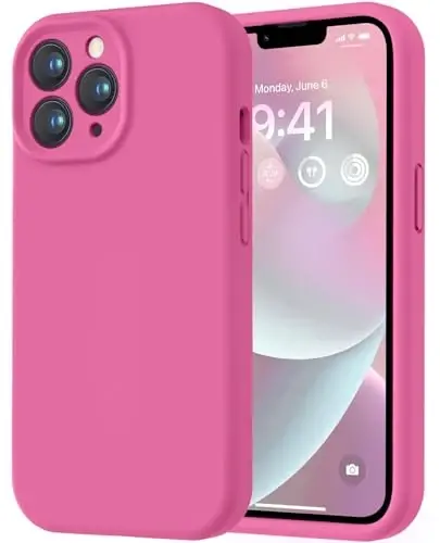 LOVE 3000 Designed for iPhone 13 Pro Max Case, Premium Silicone with [Soft Anti-Scratch Microfiber Lining] Shockproof Protective Phone Case for Men Women Girls 6.7