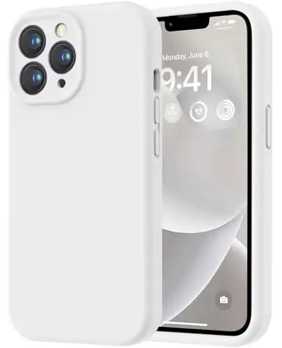 LOVE 3000 Designed for iPhone 13 Pro Max Case, Premium Silicone with [Soft Anti-Scratch Microfiber Lining] Shockproof Protective Phone Case for Men Women Girls 6.7