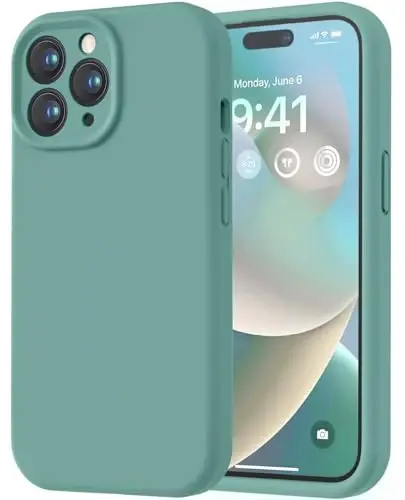 LOVE 3000 Designed for iPhone 14 Pro Case, Premium Silicone with [Soft Anti-Scratch Microfiber Lining] Shockproof Protective Phone Case for Men Women Girls 6.1