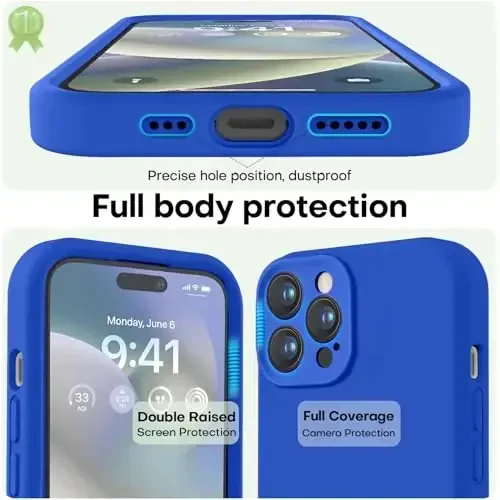 LOVE 3000 Designed for iPhone 14 Pro Max Case, Premium Silicone with [Soft Anti-Scratch Microfiber Lining] Shockproof Protective Phone Case for Men Women Girls 6.7