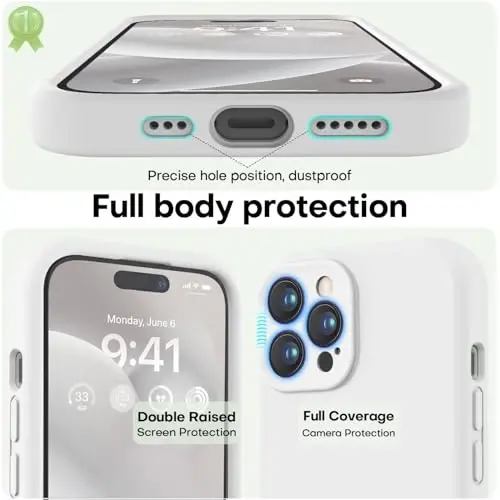 LOVE 3000 Designed for iPhone 14 Pro Max Case, Premium Silicone with [Soft Anti-Scratch Microfiber Lining] Shockproof Protective Phone Case for Men Women Girls 6.7