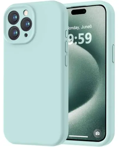 LOVE 3000 Designed for iPhone 15 Pro Case, Premium Silicone with [Soft Anti-Scratch Microfiber Lining] Shockproof Protective Phone Case for Men Women Girls 6.1