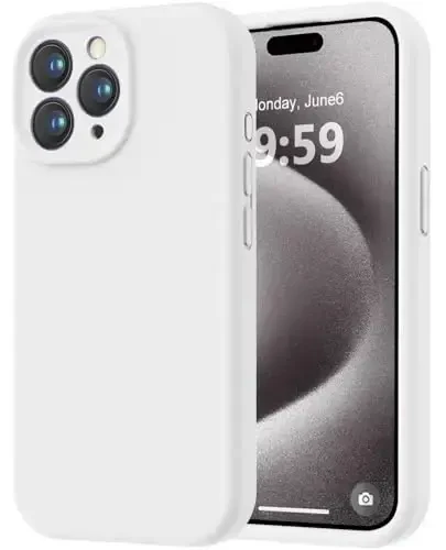 LOVE 3000 Designed for iPhone 15 Pro Case, Premium Silicone with [Soft Anti-Scratch Microfiber Lining] Shockproof Protective Phone Case for Men Women Girls 6.1