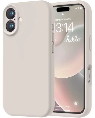 LOVE 3000 Designed for iPhone 16 Case, Premium Silicone with [Soft Anti-Scratch Microfiber Lining] Shockproof Protective Phone Case for Men Women Girls 6.1 - 1