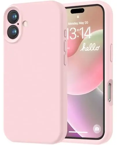 LOVE 3000 Designed for iPhone 16 Case, Premium Silicone with [Soft Anti-Scratch Microfiber Lining] Shockproof Protective Phone Case for Men Women Girls 6.1