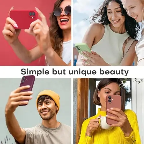 LOVE 3000 Designed for iPhone 16 Case, Premium Silicone with [Soft Anti-Scratch Microfiber Lining] Shockproof Protective Phone Case for Men Women Girls 6.1