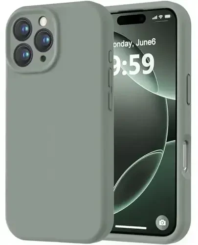 LOVE 3000 Designed for iPhone 16 Pro Max Case, Premium Silicone with [Soft Anti-Scratch Microfiber Lining] Shockproof Protective Phone Case for Men Women Girls 6.9