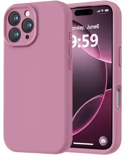 LOVE 3000 Designed for iPhone 16 Pro Max Case, Premium Silicone with [Soft Anti-Scratch Microfiber Lining] Shockproof Protective Phone Case for Men Women Girls 6.9