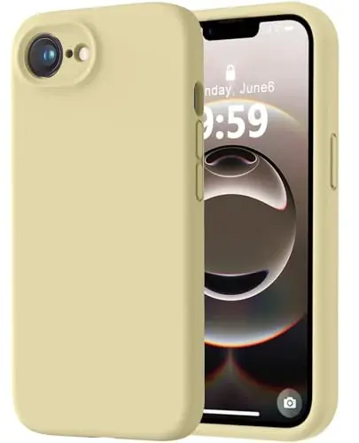 LOVE 3000 Designed for iPhone 16e Case, Premium Silicone with [Soft Anti-Scratch Microfiber Lining] Shockproof Protective Phone Case for Men Women Girls 6.1