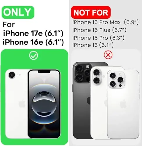LOVE 3000 Designed for iPhone 16e Case, Premium Silicone with [Soft Anti-Scratch Microfiber Lining] Shockproof Protective Phone Case for Men Women Girls 6.1