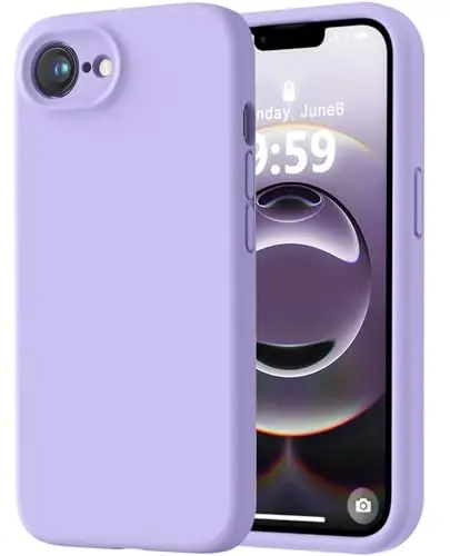 LOVE 3000 Designed for iPhone 16e Case, Premium Silicone with [Soft Anti-Scratch Microfiber Lining] Shockproof Protective Phone Case for Men Women Girls 6.1
