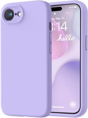 LOVE 3000 Designed for iPhone 16e Case, Premium Silicone with [Soft Anti-Scratch Microfiber Lining] Shockproof Protective Phone Case for Men Women Girls 6.1