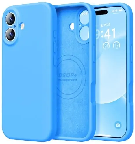 LOVE 3000 Designed for iPhone 17 Case, Premium Silicone [Compatible with Magsafe][Soft Anti-Scratch Microfiber Lining] Shockproof Protective Phone Case for Men Women 6.3