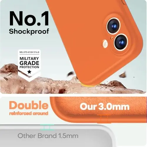 LOVE 3000 Designed for iPhone 17 Case, Premium Silicone [Compatible with Magsafe][Soft Anti-Scratch Microfiber Lining] Shockproof Protective Phone Case for Men Women 6.3