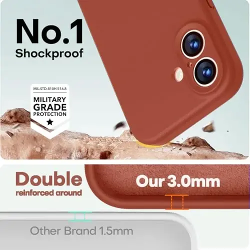 LOVE 3000 Designed for iPhone 17 Case, Premium Silicone [Compatible with Magsafe][Soft Anti-Scratch Microfiber Lining] Shockproof Protective Phone Case for Men Women 6.3