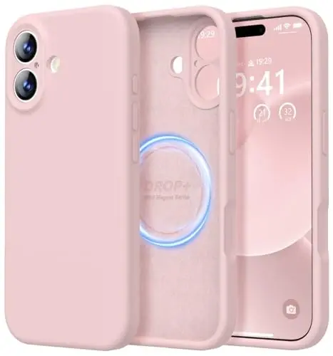 LOVE 3000 Designed for iPhone 17 Case, Premium Silicone [Compatible with Magsafe][Soft Anti-Scratch Microfiber Lining] Shockproof Protective Phone Case for Men Women 6.3