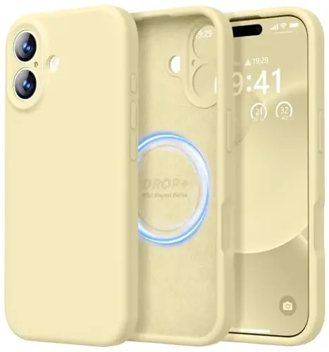 LOVE 3000 Designed for iPhone 17 Case, Premium Silicone [Compatible with Magsafe][Soft Anti-Scratch Microfiber Lining] Shockproof Protective Phone Case for Men Women 6.3