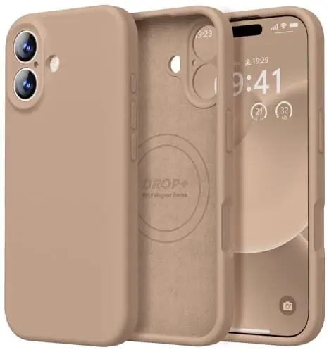 LOVE 3000 Designed for iPhone 17 Case, Premium Silicone [Compatible with Magsafe][Soft Anti-Scratch Microfiber Lining] Shockproof Protective Phone Case for Men Women 6.3