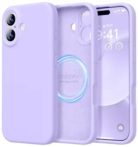LOVE 3000 Designed for iPhone 17 Case, Premium Silicone [Compatible with Magsafe][Soft Anti-Scratch Microfiber Lining] Shockproof Protective Phone Case for Men Women 6.3