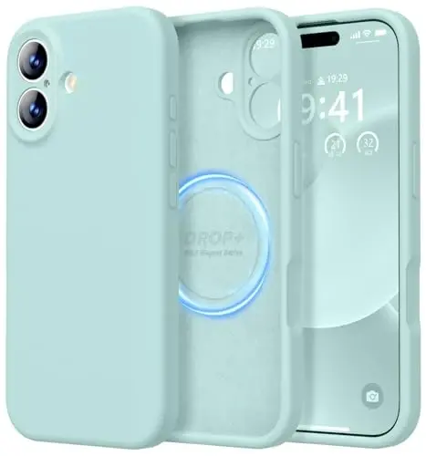 LOVE 3000 Designed for iPhone 17 Case, Premium Silicone [Compatible with Magsafe][Soft Anti-Scratch Microfiber Lining] Shockproof Protective Phone Case for Men Women 6.3