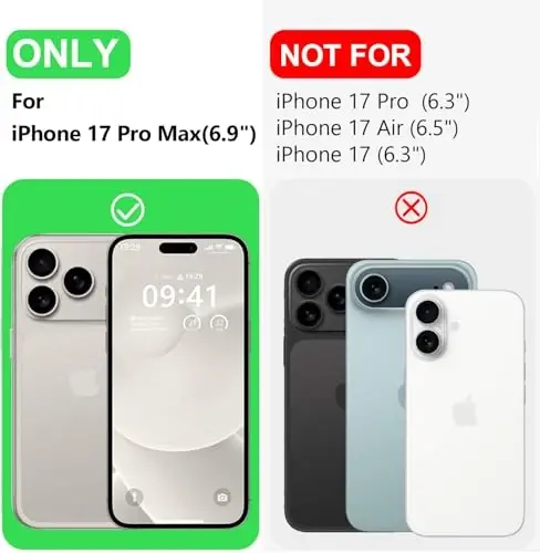 LOVE 3000 Designed for iPhone 17 Pro Max Case, Premium Silicone [Compatible with Magsafe][Soft Anti-Scratch Microfiber Lining] Shockproof Protective Phone Case for Holsters 6.9