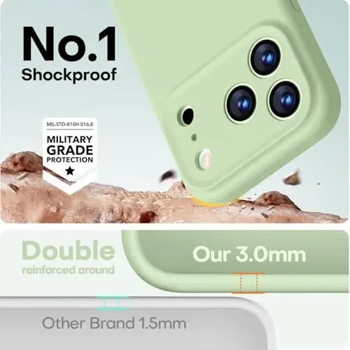 LOVE 3000 Designed for iPhone 17 Pro Max Case, Premium Silicone [Compatible with Magsafe][Soft Anti-Scratch Microfiber Lining] Shockproof Protective Phone Case for Men Women 6.9