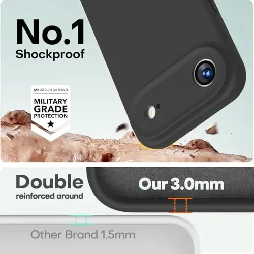 LOVE 3000 Designed for iPhone Air Case, Premium Silicone [Compatible with Magsafe][Soft Anti-Scratch Microfiber Lining] Shockproof Protective Phone Case for Men Women 6.5